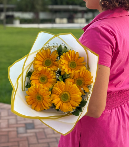 gerberas amarillas - floreria suspiros  1